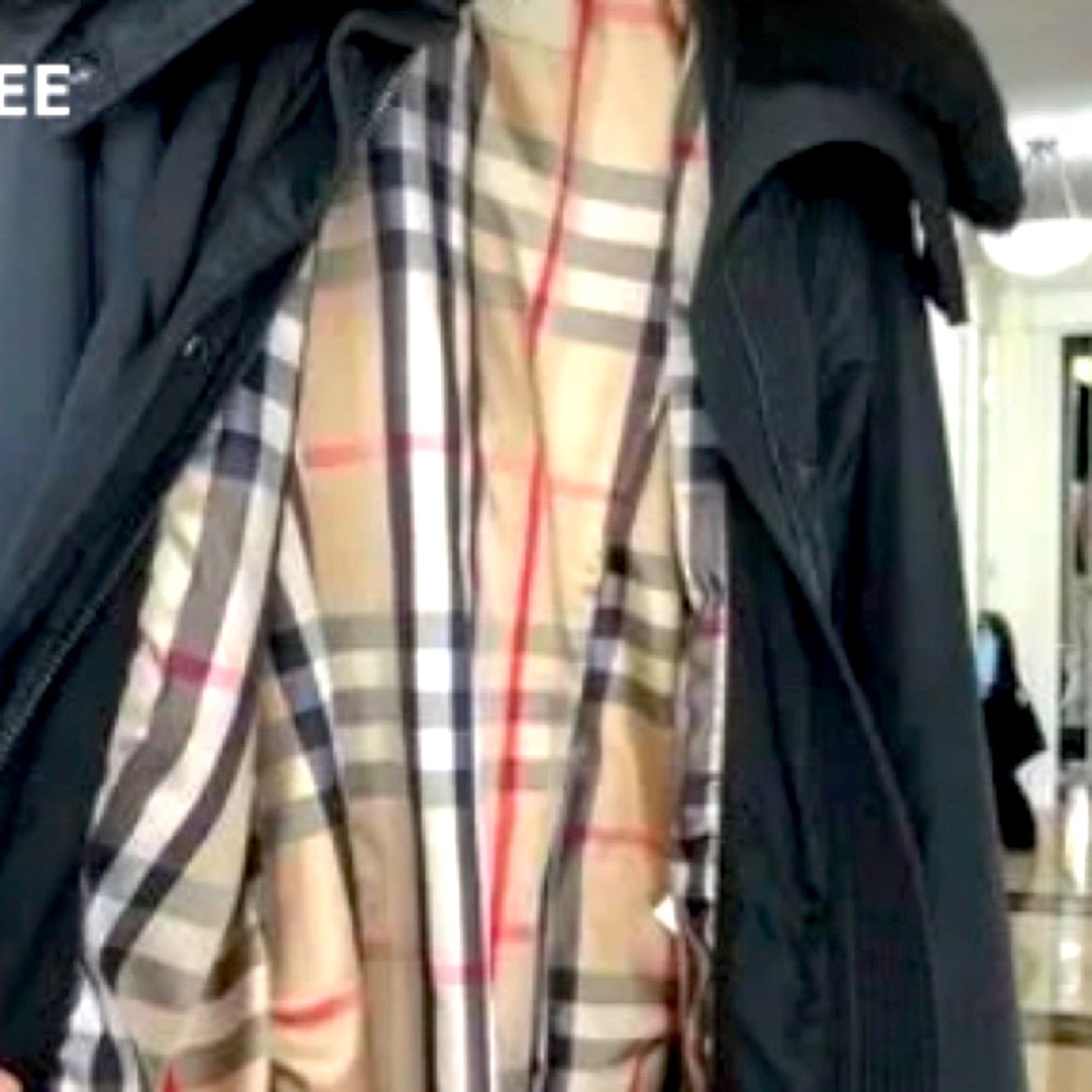 BURBERRY LONDON, Brown, Real Fur Trim Babthorpe Parka Jacket Size M - Picture 3 of 8